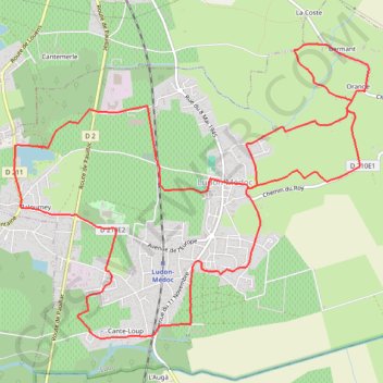 Itinéraire Boucle des cigognes, distance, dénivelé, altitude, carte, profil, trace GPS