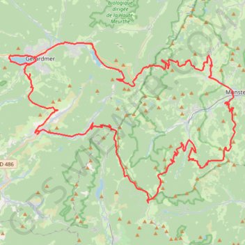 Itinéraire 🚵‍♀️ ➡️ 🏃‍♀️, distance, dénivelé, altitude, carte, profil, trace GPS