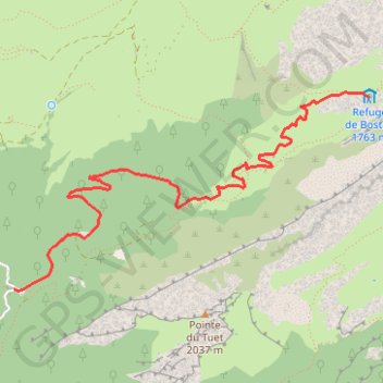 Itinéraire trace raquettes la rosière, distance, dénivelé, altitude, carte, profil, trace GPS