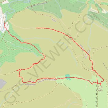 Itinéraire 2017.09.13- - Pic de Brau, distance, dénivelé, altitude, carte, profil, trace GPS