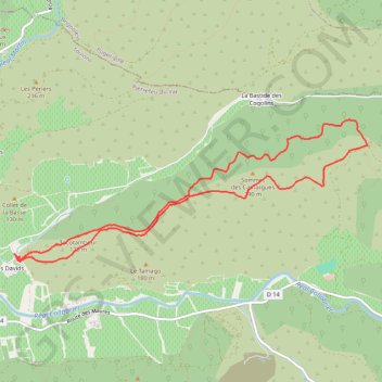 Itinéraire Drailles de Pierrefeu-du-Var, distance, dénivelé, altitude, carte, profil, trace GPS