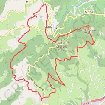 Itinéraire Chavanne, distance, dénivelé, altitude, carte, profil, trace GPS