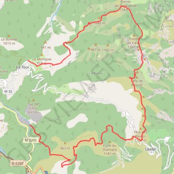 Itinéraire Col de gratteloup, distance, dénivelé, altitude, carte, profil, trace GPS