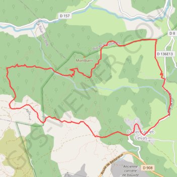Itinéraire Carlencas, distance, dénivelé, altitude, carte, profil, trace GPS