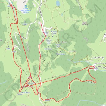 Itinéraire Ski Les Brasses, distance, dénivelé, altitude, carte, profil, trace GPS