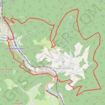 Itinéraire Autour de Schwartzenberg, distance, dénivelé, altitude, carte, profil, trace GPS