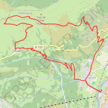 Itinéraire Cap de Pède en boucle depuis Saint-Lary-Soulan, distance, dénivelé, altitude, carte, profil, trace GPS