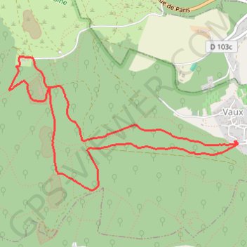 Itinéraire Vaux¤CVM¤-7_C_27/02/2023, distance, dénivelé, altitude, carte, profil, trace GPS