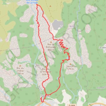 Itinéraire Sentier du col de la buffe, distance, dénivelé, altitude, carte, profil, trace GPS