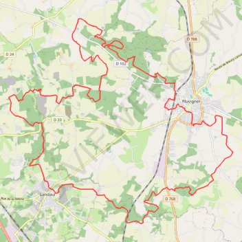 Itinéraire Pluvigner, distance, dénivelé, altitude, carte, profil, trace GPS