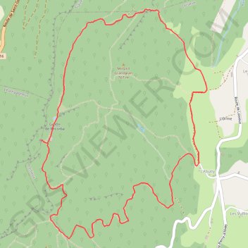 Itinéraire Autour du Bois de Glaize, Mont Tournier, distance, dénivelé, altitude, carte, profil, trace GPS