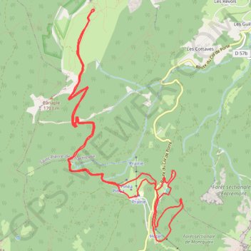 Itinéraire E10 Col de Porte Option B, distance, dénivelé, altitude, carte, profil, trace GPS