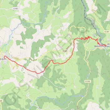 Itinéraire Tracé 026, distance, dénivelé, altitude, carte, profil, trace GPS