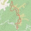 Itinéraire Cévennes méridionales - Col de La Pierre Levée - Crêtes de la Montagne du Liron - Col Lougares, distance, dénivelé, altitude, carte, profil, trace GPS