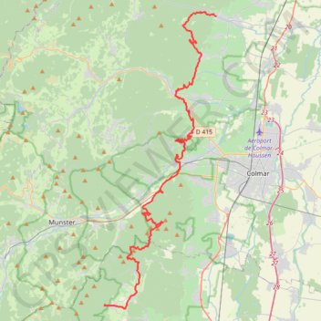 Itinéraire Etape 2 Vosges 2024-18078073, distance, dénivelé, altitude, carte, profil, trace GPS