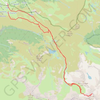 Itinéraire Soum de LASCOURS, distance, dénivelé, altitude, carte, profil, trace GPS