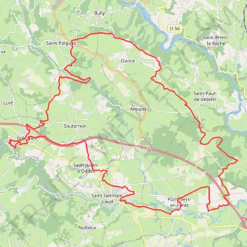 Itinéraire Randonnée du cidre 2026 Château d'Aix VTT 57 km-25471201, distance, dénivelé, altitude, carte, profil, trace GPS