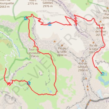 Itinéraire Le Maillet-Barroude, distance, dénivelé, altitude, carte, profil, trace GPS