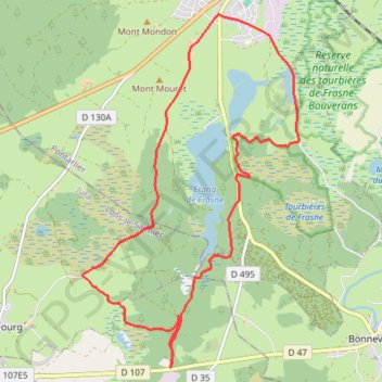 Itinéraire Grande randonnée "Du Gu aux Herses", distance, dénivelé, altitude, carte, profil, trace GPS