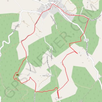 Itinéraire Montgesty, distance, dénivelé, altitude, carte, profil, trace GPS