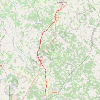 Itinéraire 3, distance, dénivelé, altitude, carte, profil, trace GPS