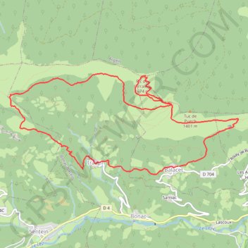 Itinéraire Balacet - Pic Arraing - Tour du Biros, distance, dénivelé, altitude, carte, profil, trace GPS