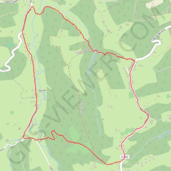 Itinéraire Coteaux de Saint-Faust-de-Bas, distance, dénivelé, altitude, carte, profil, trace GPS