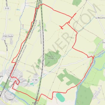Itinéraire track, distance, dénivelé, altitude, carte, profil, trace GPS