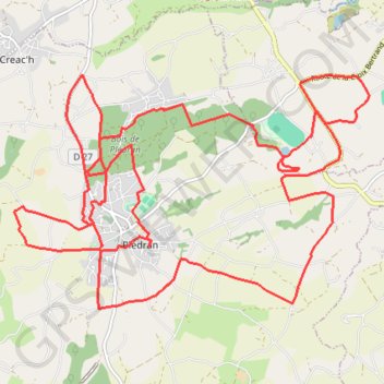 Itinéraire Saint-Brieuc Cyclisme, distance, dénivelé, altitude, carte, profil, trace GPS