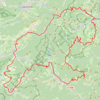 Itinéraire WE_IGN_Vosges_J1, distance, dénivelé, altitude, carte, profil, trace GPS