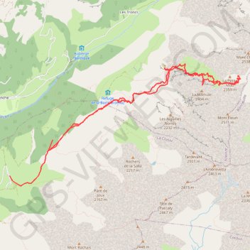 Itinéraire Mont Charvet, distance, dénivelé, altitude, carte, profil, trace GPS