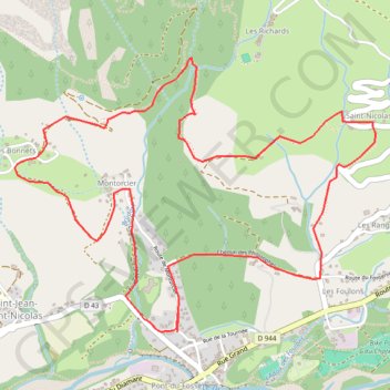 Itinéraire Champsaur - Pont du Fossé petite boucle, distance, dénivelé, altitude, carte, profil, trace GPS