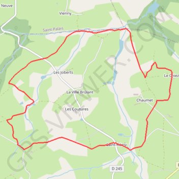 Itinéraire La chapelle Saint-Rémi, distance, dénivelé, altitude, carte, profil, trace GPS