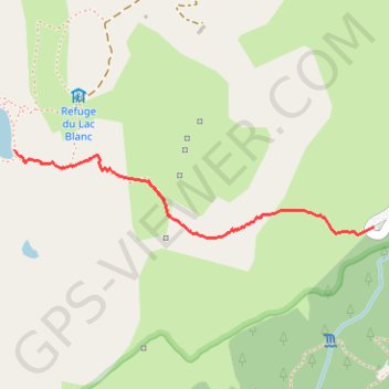 Itinéraire Lac Blanc, distance, dénivelé, altitude, carte, profil, trace GPS