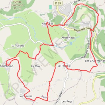 Itinéraire Panoramas sur Ayen et Saint Robert, distance, dénivelé, altitude, carte, profil, trace GPS