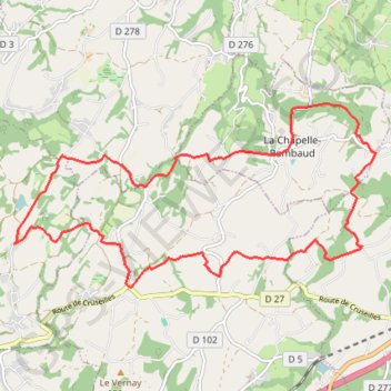 Itinéraire Circuit de la Chapelle Rambaud à Menthonnex par la croix des Bornes, distance, dénivelé, altitude, carte, profil, trace GPS