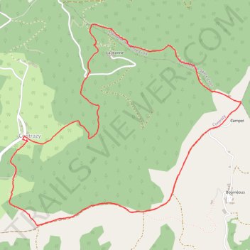 Itinéraire Contrazy 2025-04 d7,5 D330, distance, dénivelé, altitude, carte, profil, trace GPS