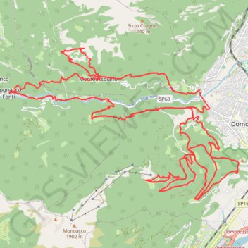 Itinéraire Croppo - 44.3 km, distance, dénivelé, altitude, carte, profil, trace GPS