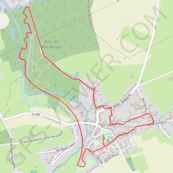 Itinéraire Circuit du Grés Salé - Ferrière-la-Petite, distance, dénivelé, altitude, carte, profil, trace GPS
