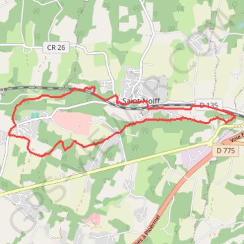 Itinéraire Saint NOLFF, distance, dénivelé, altitude, carte, profil, trace GPS