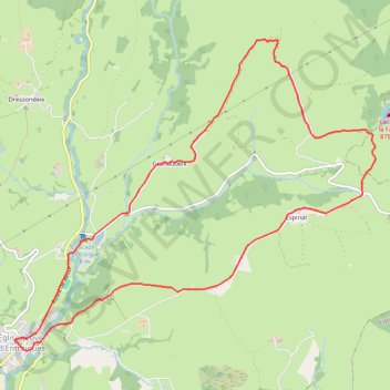 Itinéraire Sancy - Les Granjounes - Secteur Égliseneuve-d'Entraigues, distance, dénivelé, altitude, carte, profil, trace GPS