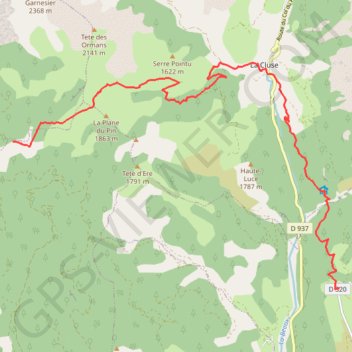 Itinéraire Col des Tours - La Montagne (Grande Traversée des Préalpes), distance, dénivelé, altitude, carte, profil, trace GPS