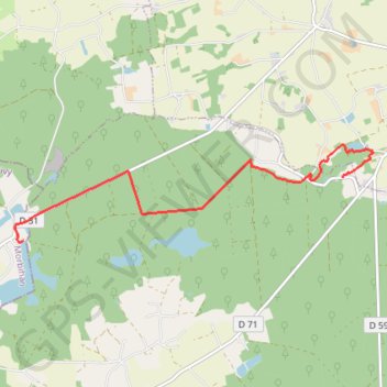 Itinéraire Brocéliande, du tombeau de Merlin au château de Comper, distance, dénivelé, altitude, carte, profil, trace GPS