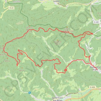 Itinéraire Val d'Argent - Tour de la Hingrie, distance, dénivelé, altitude, carte, profil, trace GPS