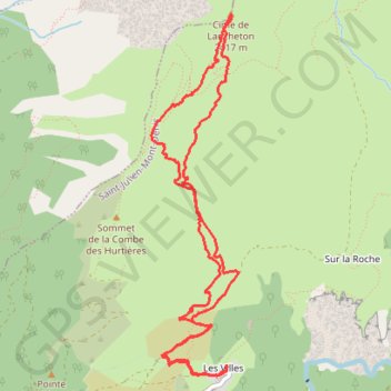 Itinéraire Cime de Lancheton, distance, dénivelé, altitude, carte, profil, trace GPS