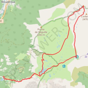 Itinéraire Le Grand Galbert en boucle par Le Lac Fourchu, distance, dénivelé, altitude, carte, profil, trace GPS