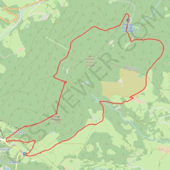 Itinéraire Orbey - Col du Calvaire, distance, dénivelé, altitude, carte, profil, trace GPS