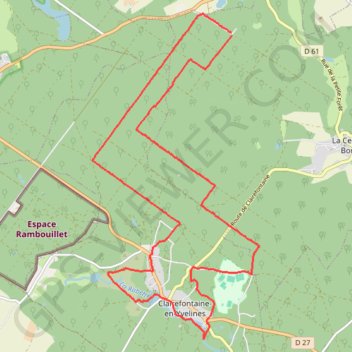 Itinéraire La Celles les Bordes Hauts Besnières, distance, dénivelé, altitude, carte, profil, trace GPS
