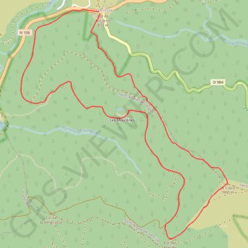 Itinéraire Le Cayla, distance, dénivelé, altitude, carte, profil, trace GPS