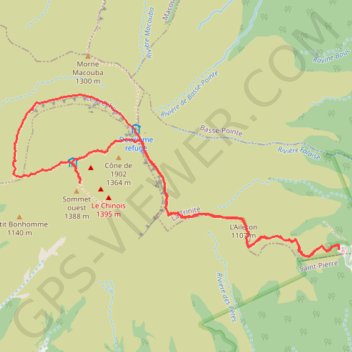 Itinéraire 🚶 Trace boucle de la montagne Pelée Depuis Morne Rouge, distance, dénivelé, altitude, carte, profil, trace GPS